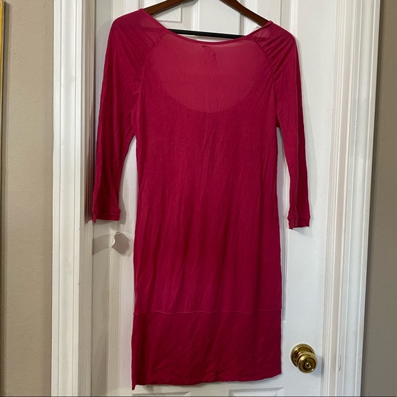 Free People Anthropologie Pink Tunic Dress Med - Picture 4 of 5